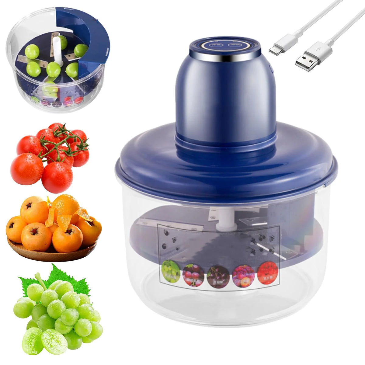 🍎 Descascador Automático Elétrico de Frutas e Legumes
